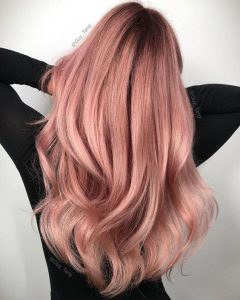 Rose Gold Pastel Hair