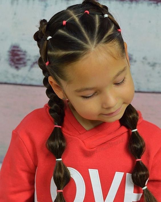 Mix and Match Ponytails and Braids